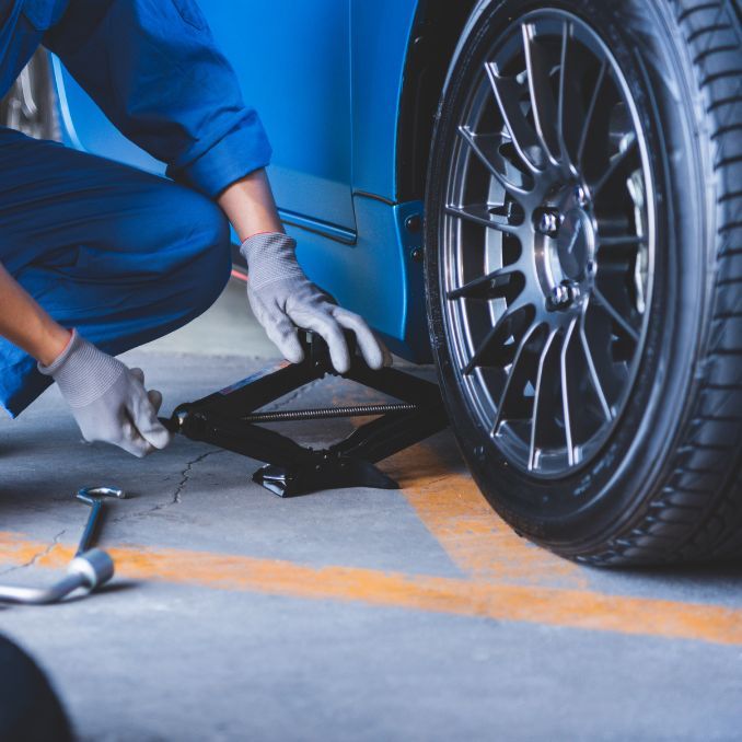 Changement de pneus